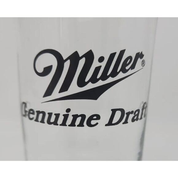 Vintage Miller Genuine Draft Beer Glass 6oz 4.5" x 2.5" Taster Glass MS1 - Picture 2 of 5
